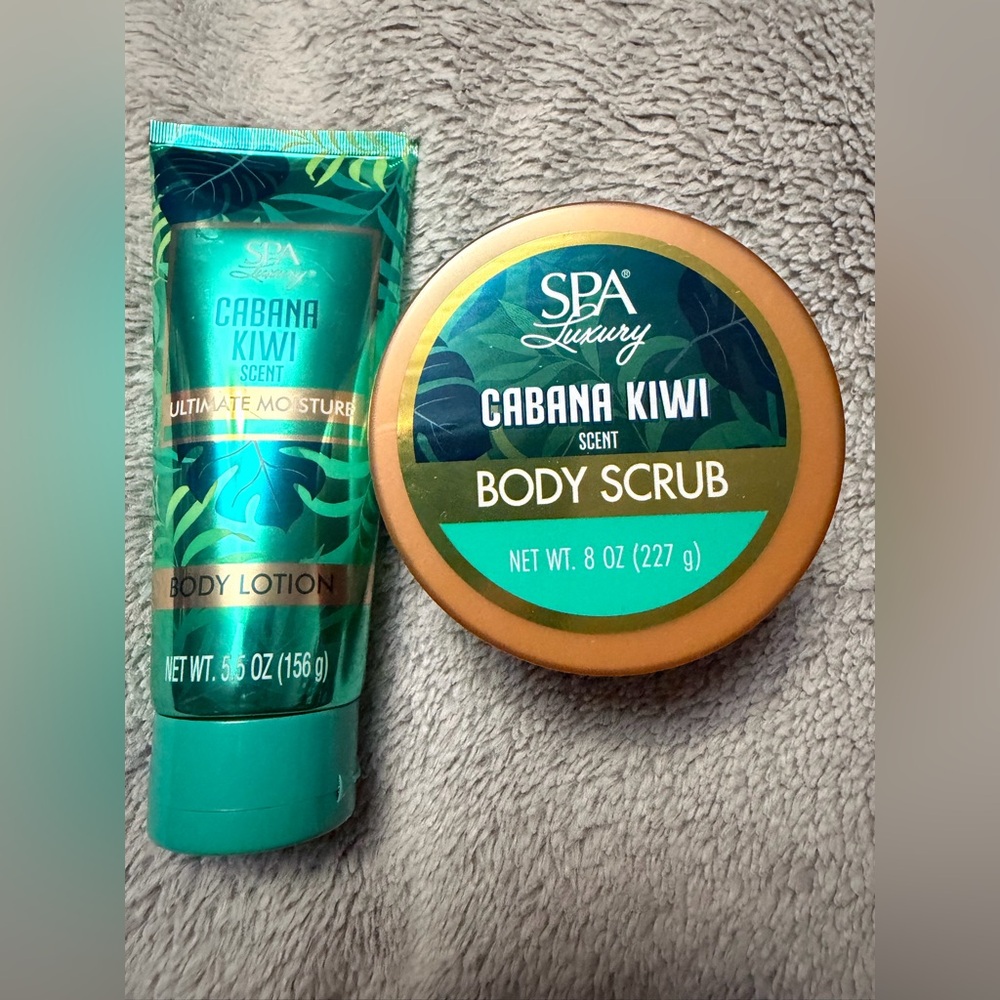 Cabana Kiwi Body Lotion and Scrub Set